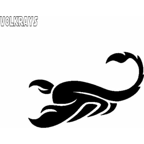 Volkrays Creative Car Sticker Abstract Scorpion Decal Vinyl Cartoon Decals Automobile Motorcycles Accessories,12cm*8cm