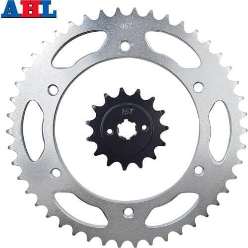 13T 14T 15T 46T For HYOSUNG GT250R GT250I Sport Comet Pi Naked EFI For 690 Supermoto Limited Motorcycle Front Rear Sprockets