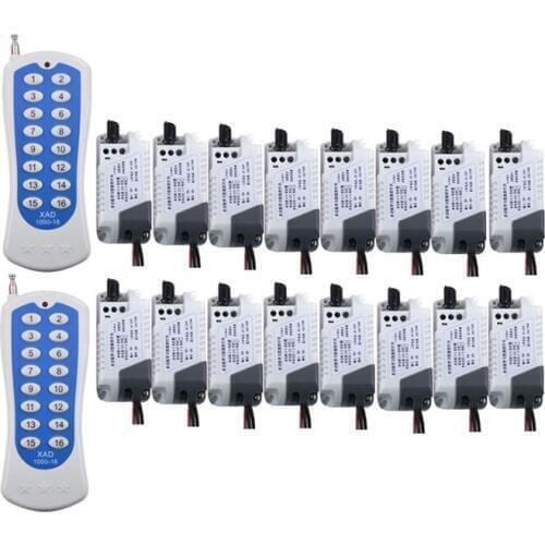 AC220V single wireless remote control switch water pump washing machine with Buick 16 buttonremote control switch