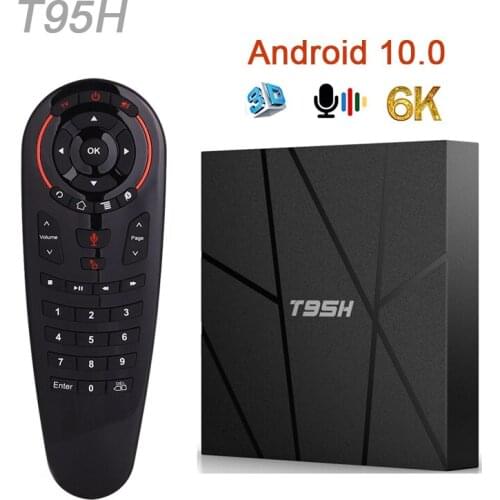 2021 New Smart TV Box T95H Android 10.0 Allwinner H616 4GB RAM 32GB 64GB ROM 2.4G Wifi 6K HD Set Top Box Media Player