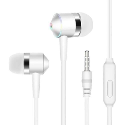 Muti-color Wired Earphones In-ear Sport Mobile Phone Headset With Mic Mini Earbuds Earphones For IPhone Samsung Huawei Xiaomi