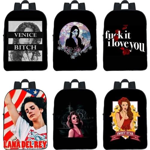 Singer Lana Del Rey Backpacks Kids Kawaii Bookbag Boy Girl Bag Kindergarten Mini Small Backpack Casual Student School Bag