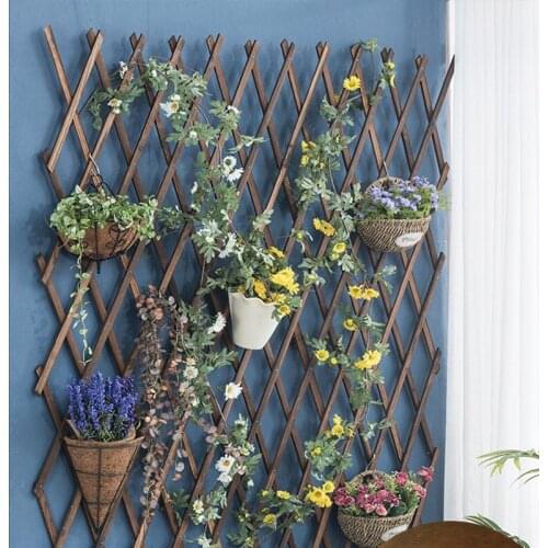Garden Lattices Trellis Expandable Wooden Fence Panel Plant Support for Support Climbing UD88