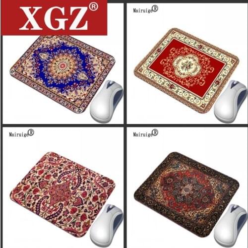 XGZ Pretty Persian Carpet Pattern Mouse Pad Rubber Anti-Slip Mouse Laptop 29X25/22X18CM Pad for Speed Version CSGO Desk Mats