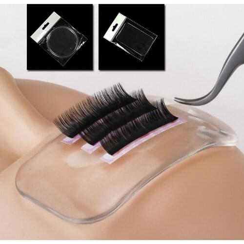 1pc Silicone Eyelash Extension Stand Holder Pallet Pad Reuseable Rectangle Round False Eyelash Brand New Tray Holder Tool