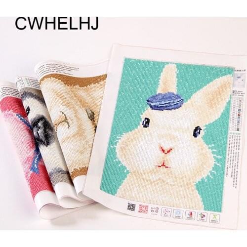 5D Diy Diamond Embroidery Cartoon Alpaca/Pig/Rabbit/Penguin Painting Decoration Room Full Mosaic Diamond Painting For Children