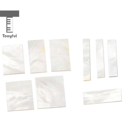 Tooyful DIY Inlays Material White Shell Block for Guitar Fingerboard Fretboard Neck