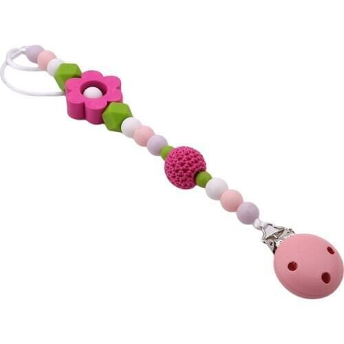 Baby Pacifier Clip Chain New Baby Boys Girls Pacifier Clips Newborn Dummy Pacifier Chain Clip Holder Baby Nipple Feeding