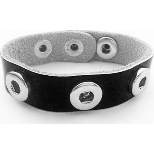 12mm Snap Button Bracelet Leather Childrens Bracelets SA223