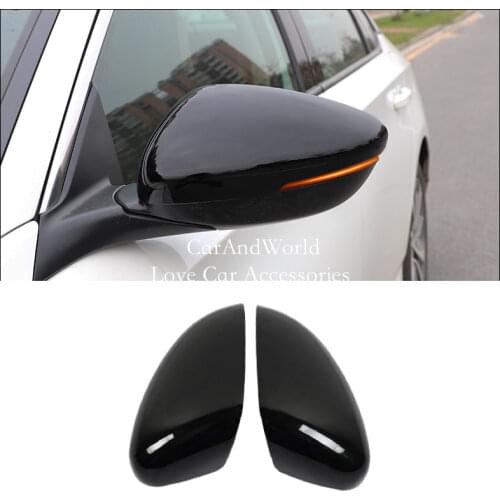 For Honda Accord 10th 2018-2020 Exterior Moulding Rear View Mirror Cover Side Door Rearview Frame Trims ABS Chrome Car Accessory