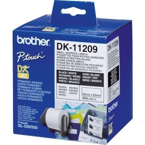 Printer Labels Brother DK11209 62 x 29 mm White
