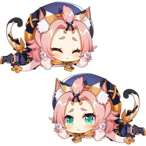 Game Genshin Impact Diona Plush Pillow Doll Kawaii Cartoon Cosplay Accessories