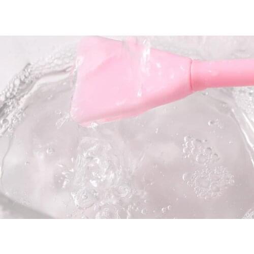 Easy To Clean Long Facial Stirring Brush Soft Silicone Mask Makeup Brush Professional Cosmetics Mask Brush For Beauty Salon