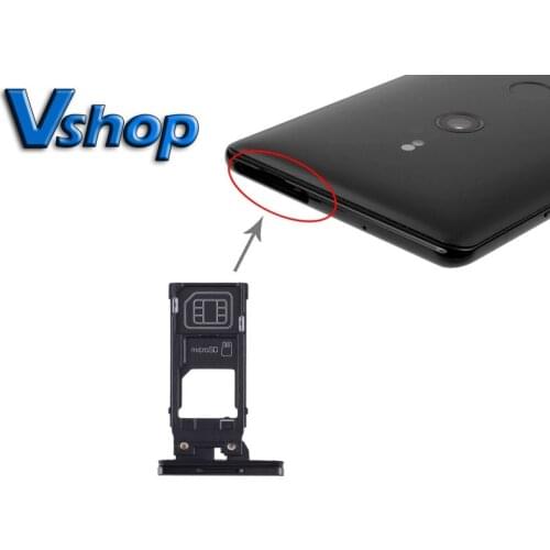 Xperia XZ3 SIM Card Tray+Micro SD Card Tray for Sony Xperia XZ3 Mobile Phone Replacement Parts