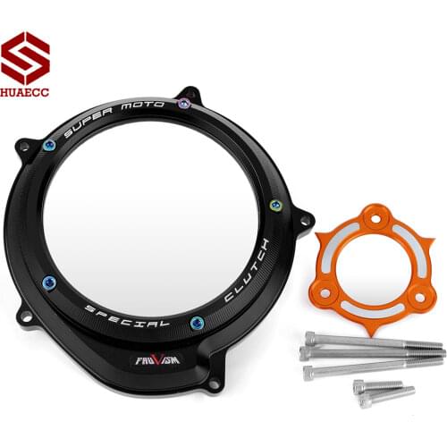 Moto CNC Racing Clear Clutch Cover & Spring Retainer R for KTM 1290 Superduke R /GT 2014-2019 1290 Adventure R/T/S 2015-2019