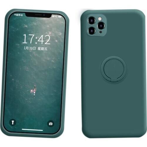 Soft Liquid Silicone Phone Case For IPhone 11 12 Pro Max 7 8 6 6s Plus X XR XS 12 Frame Shockproof Protective Cover