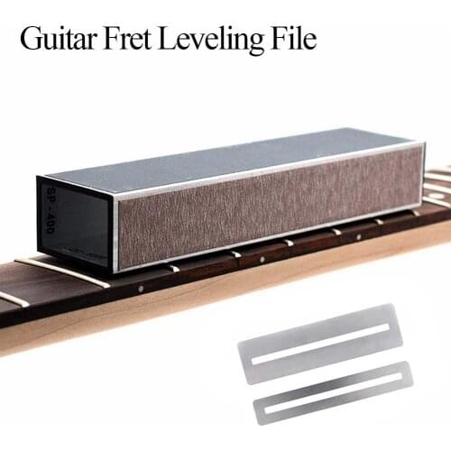 Guitar Fret Leveling File Sandpaper Luthier Tool for Acoustic Electric Guitars Bass
