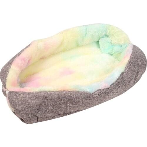 Cat Litter Kennel Pet Mat Dual-use Four Seasons Can Be Warm In Winter Pet Supplies Dog Mat Plush Litter Soft and Warm Dog Bed