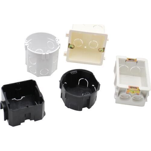 EU Standard Wall Mounting Box cassette 86mm Mount Switch Box Secret Stash Repair Screw Electrical Accessories