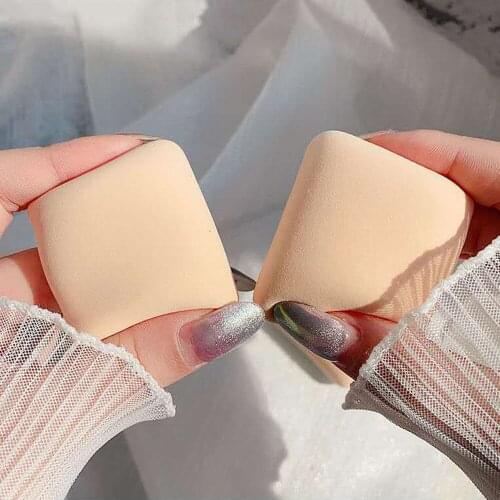 New Style Japanese Airy Cotton Candy Toast Cushion Puff Soft Makeup Sponge Puff Round Square Makeup Tools And Accessories