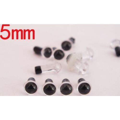 Wholesale 100pirs /lot 5mm CLEAR Safety eyes Plastic eyes Amigurumi