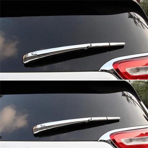 For Jeep Grand Cherokee 2010-2018 3Pcs Auto Rear Window Rain Wiper Blade Trim Cover Exterior Chrome ABS Car Styling Accessories