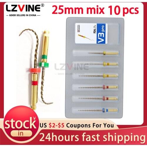 10pcs Dental Files SOCO SC Pro Rotary Files 25mm 21mm Nickel Titanium Root Canal Files Endodontics Coxo Endo Dental Instrument