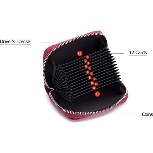 BISI GOROCredit Cardholder Womens WalletBank CardCase Business Mens Protection Purse for Leather RFID Blocking Passport Cover