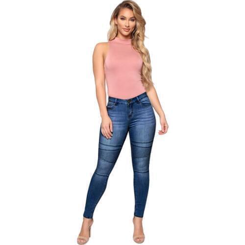 COLDKER women jeans female pants denim trousers ladies high waist vaqueros de mujer casual street wear