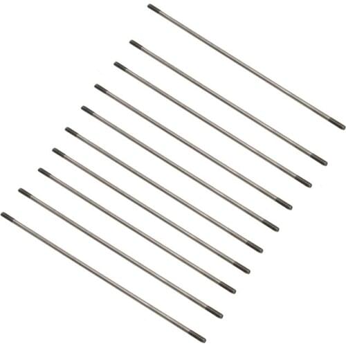 10pcs M2/M3 Threaded Push Rods Stainless Steel Servo Connecting Stick L150/200/250/300mm Pull Pole for RC Boat/Aircraft Model