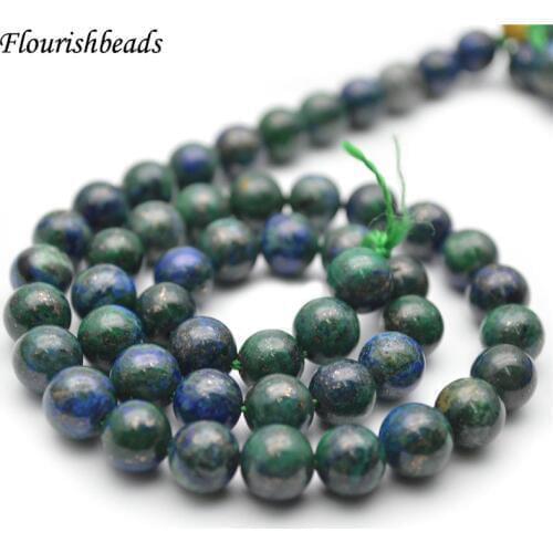 4mm 6mm 8mm 10mm Natural Lapis Chrysocolla Stone Smooth Round Loose Beads Jewelry Making Supplies