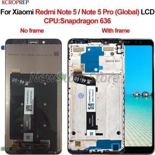 5.99" For Xiaomi Redmi Note 5 LCD For Xiaomi Redmi Note 5 Pro Global lcd Display Touch Screen Digitizer Assembly Replacement