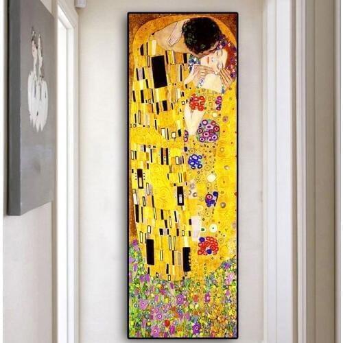 5D Diamond Painting Classic Artist Gustav Klimt kiss Square Round drill Diamond Embroidery Picture Cross stitch Full drilling