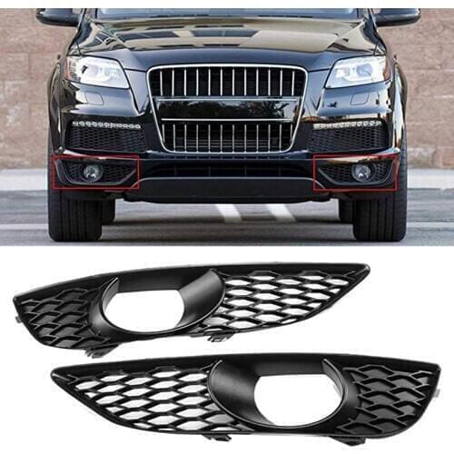 Car Front Bumper Fog Light Grille Cover for A-u-d-i Q7 4L 4L S LINE N/S 2009-2014 4L0807675C
