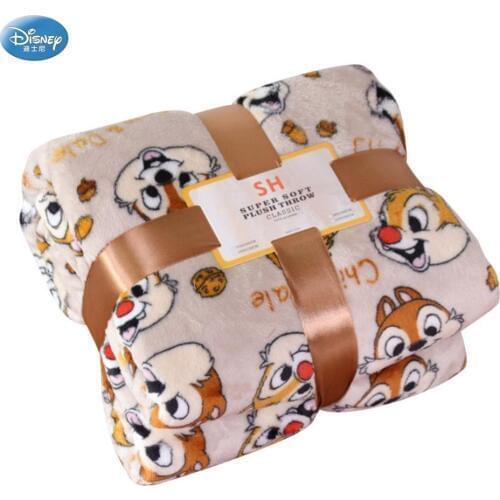 Disney Cartoon Private Pluto Chip n Dale Soft Flannel Blanket Throw for Boys Girls on Bed Sofa Couch Kids Children Gift