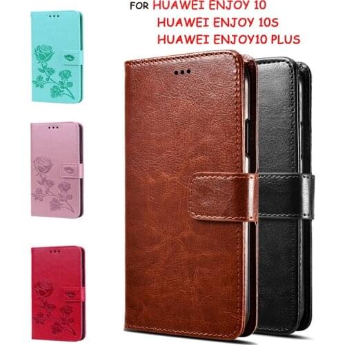 For Huawei Enjoy 10 Flip Case For Huawei Enjoy 10S Stand Cover For Huawei Enjoy 10 Plus Enjoy 10Plus Leather Wallet Case Capas