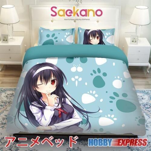 Hobby Express Utaha Kasumigaoka - SaeKano Japanese Bed Blanket or Duvet Cover with Pillow Covers ADP-CP150021