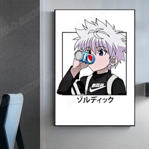 Canvas Painting Frame Anime Poster Killua Hunter x Hunter Home Decor Wall Art Prints Modular Unique Pictures Living Room Bedroom