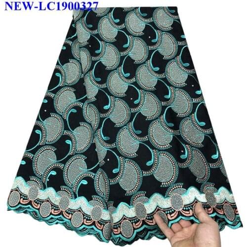 Nigerian Swiss Voile Cotton Lace Fabric 2019 African Swiss Voile Lace In Switzerland High Quality Swiss Dry Lace Fabric NHD04
