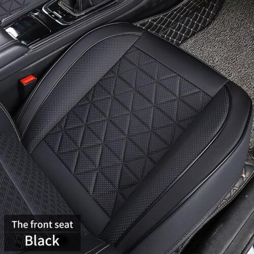 New Car Seat Cover Cushion PU Leather Auto Interior Accessories Single Seat Without Backrest Universal Four Seasons Hot-Selling