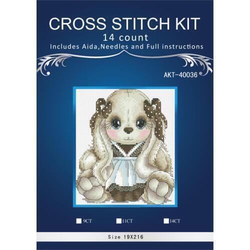 Oneroom similar dmc threads Needlework,DIY Cross Stitch,Sets For Embroidery kits,14CT&16CT,Rabbit style 23