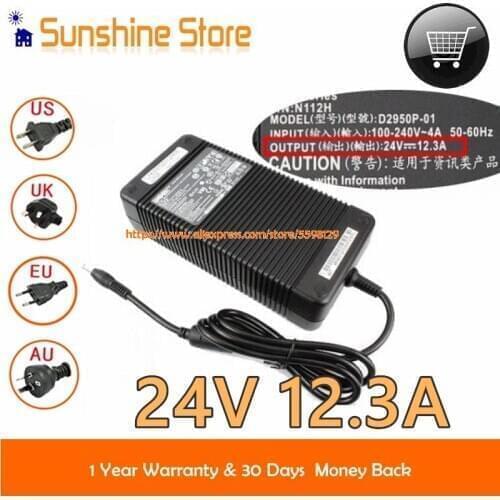Genuine For Dell DA295PSO-01 Ac Adapter D2950P-01 DA295PSO-01 N112H 24V 12.3A Power Supply 300W