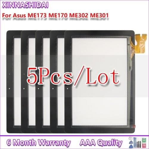 5PCS/LOT For Asus MeMO Pad 7 ME173 ME170 Touch Screen MeMO Pad ME302 ME301 Touch Screen Digitizer Glass Sensor Tablet Pc