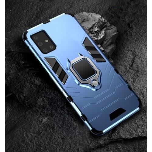 Armor Ring Bracket Kickstand Shockproof Case For Samsung Galaxy S20 FE Plus Ultra 5G A51 A71 M30S M21 A42 M51 Note 20 A21S A11