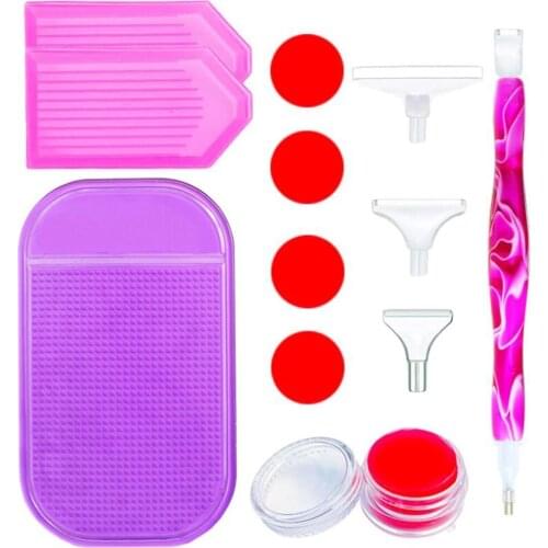 Handmade Resin Point Drill Pen with Magic Stick Kit for Diamond Painting Tool Pen Easy to Pick Up Diamond Embroidery Accessories