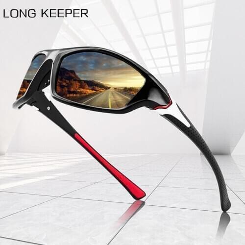 LongKeeper Classic Polarized Sunglasses Mens Driving Shades Male Sun Glasses Vintage Outdoor Sports Fishing Goggles UV400