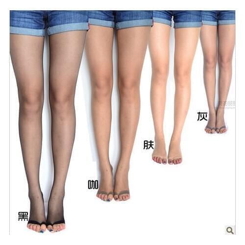 Women Tight Solid High Elastic Waist Plus Thin Summer Skinny Pantyhose Femme Tight panty hose Look Skin