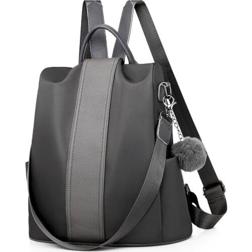 2020 ladies trendy backpack Oxford cloth shoulder bag ladies large capacity hand bag simple fashion style Multifunction bookbag