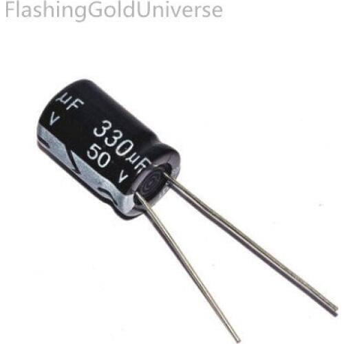 50V 330UF 330UF 50V Electrolytic Capacitors Size: 10X17 best quality New origina
