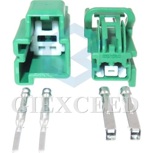 2 Pin Auto Accessories 2.8 Series Automotive Green Plastic Housing Connector Car Power Wiring Female Male Socket